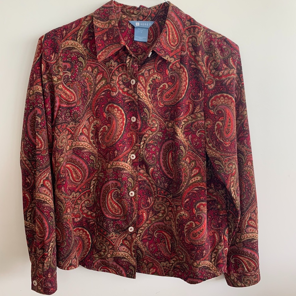 Koret 80s Collared Button Down Size 10
